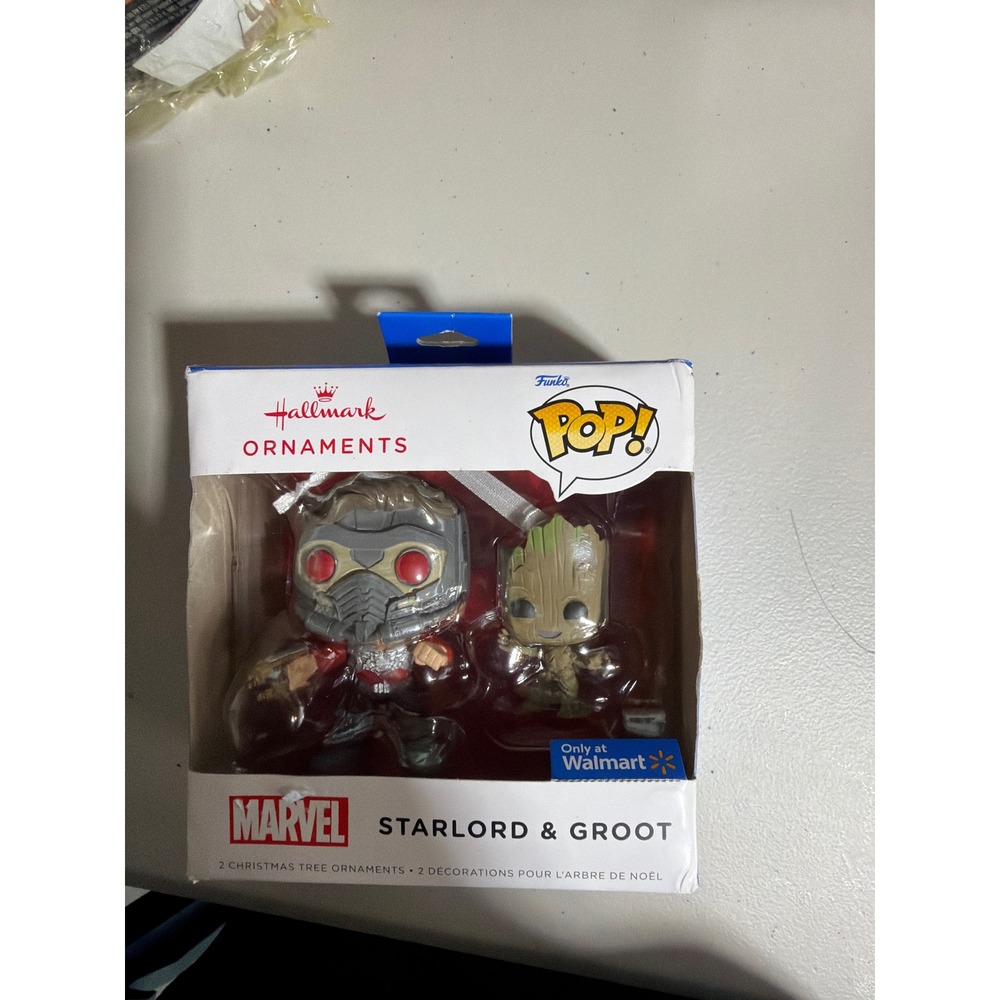 Funko Pop Star-Lord & Groot Hallmark Christmas Ornaments Guardians of Galaxy